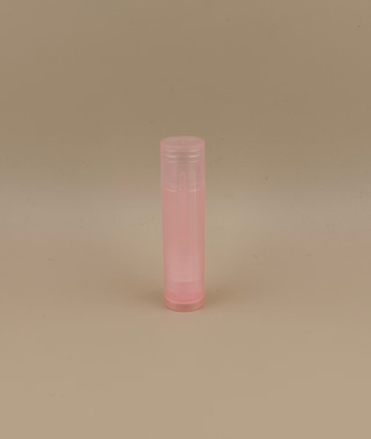Emballage de baume à lèvres rose clair lisse et transparent en plastique personnalisé pour rouges à lèvres