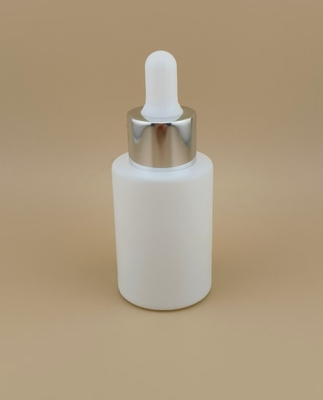 Bouteille à goutte-à-goutte blanche mate ronde K-GBL30 pour Essence