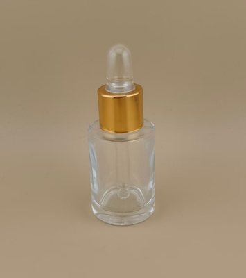 Flacon compte-gouttes en verre délicat pour lotion, design clair et mat, CRC possible