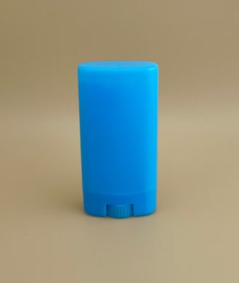 Emballage de baume à lèvres plat et lisse bleu 2307 pour rouges à lèvres