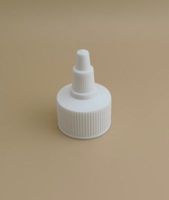 Couvercle à gelée en plastique à côtes blanches pour bouteilles de peinture