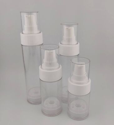 Pompes de lotion rose bouteille vide sans air portable pour les cosmétiques