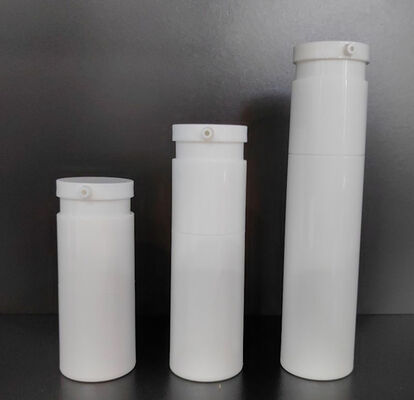 Bottle de pompe sans air en plastique de couleur verte matte 15 ml 30 ml 50 ml Crème pour sérum
