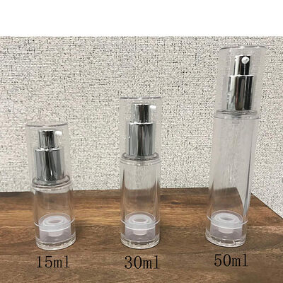 Pompes de lotion sans air Bouteille sérum sans tube DIP Dispenser emballage cosmétique transparent rechargeable