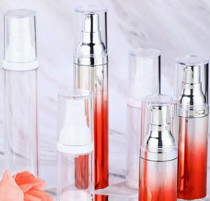 Bouteilles de pompe vide sans air pour les lotions de soins de la peau avec pulvérisateur de pompe