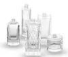 Bouteilles de parfums de luxe de 50 ml à 100 ml, transparentes, à paroi épaisse et de haute qualité