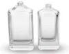 Bouteille de verre de parfum cosmétique de luxe vide de 100 ml avec pulvérisateur de pompe