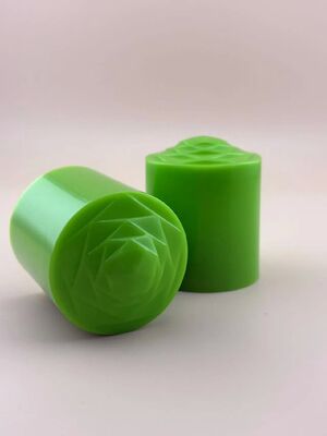 Plastique de luxe sans déversement de 18 mm à vis à double couvercle