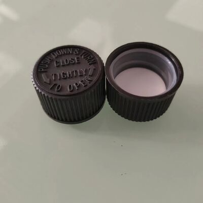 Emballage en plastique à double paroi de 28 mm avec capuchon à vis pour enfant