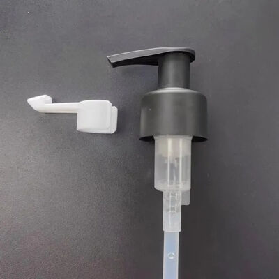 Vente en gros 20/410 24/410 pompe à huile Blanc PP plastique pinceau verrouilleur de maquillage démaquillant pompe à lotion avec pinceau long