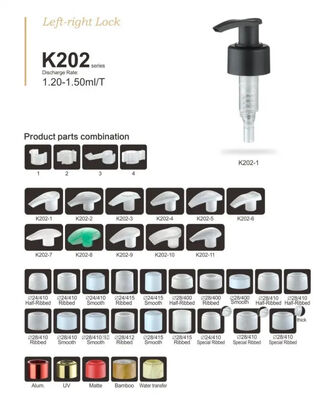 24/410 28/410 Pompes à bouteilles de plastique pour le shampooing K202-2