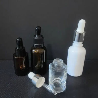Offre spéciale produit yeux visage huile essentielle emballage cosmétique clair 15 ml 30 ml 50 ml flacon compte-gouttes en verre carré plat