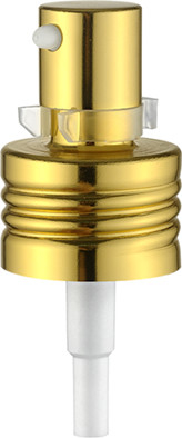 Pompe de pulvérisation de bouteille de parfum anti-déversement du pulvérisateur K405-2 de brouillard fin d'or durable