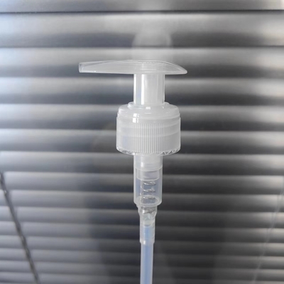 24/28 pompe transparente lisse de lotion de PE de pp pour la lotion de corps