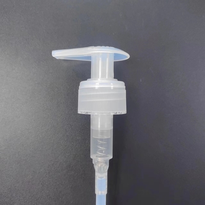 24/28 pompe transparente lisse de lotion de PE de pp pour la lotion de corps