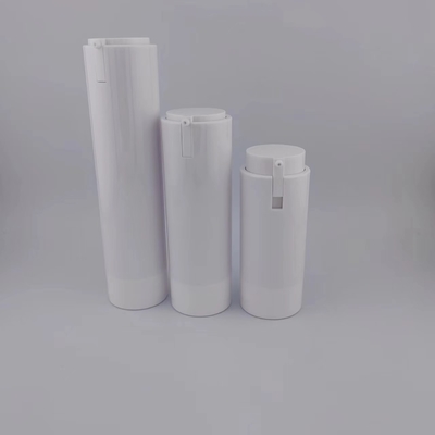 Bouteille de pompe sans air avec une surface brillante et une certification ISO