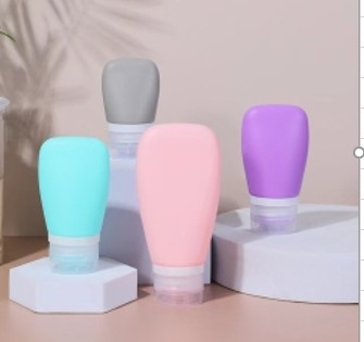 Proof de fuite portable shampooing vide taille de voyage bouteilles de silicone contenant de la crème