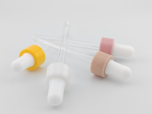 18 20 Plastique coloré à huile essentielle à vis en verre, gouttière anti-déversement pour les soins de la peau