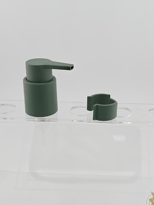 28/410 Pompes à crème pour bouteille en plastique vert mat