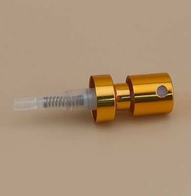 Bouton d'aluminium jaune pulvérisateur à crimpes fines
