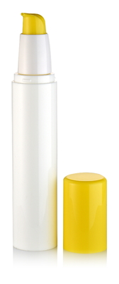 Flacon pompe airless rond en PP coloré de bonne qualité pour soins de la peau