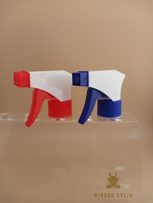 Pulvérisateur de déclenchement cosmétique 28mm 28/400 28/410 rubanée bleu blanc pompe à main portable en plastique nettoyage lourd