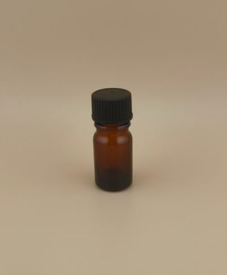 Conception Délicate Bouteille Ronde Lisse en Verre Brun Clair pour Médicament