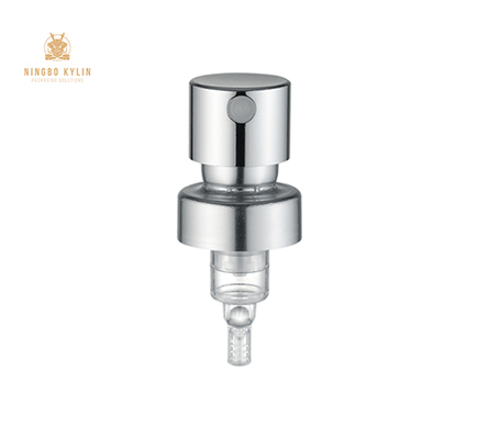 Pulvérisateur de pompe à parfum à brume fine 0,10 cc d'aluminium argenté