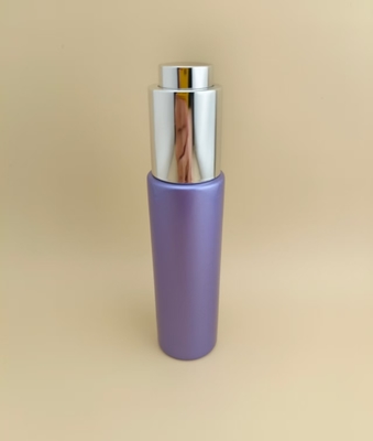 Flacon compte-gouttes long rond lisse violet au design délicat K-GBL30 pour essence