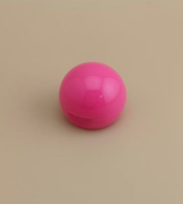 Plastique rose petit couvercle sphérique lisse pour bouteilles cosmétiques