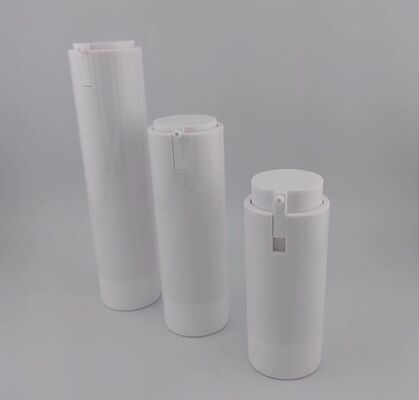 Bouteille vide sans air blanche adaptée aux voyages 50 ml