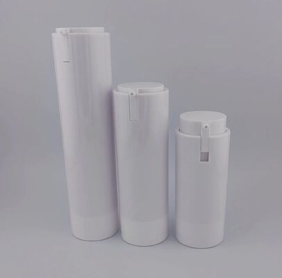 Bouteille vide sans air blanche adaptée aux voyages 50 ml