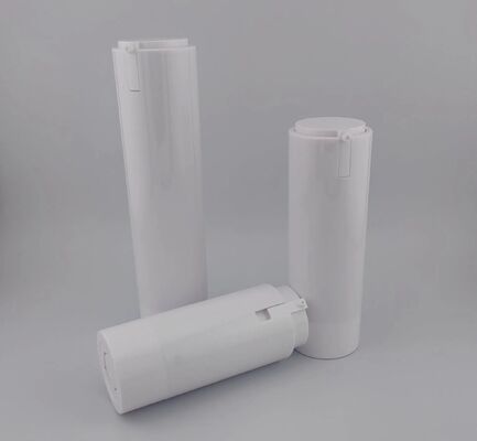 Bouteille vide sans air blanche adaptée aux voyages 50 ml
