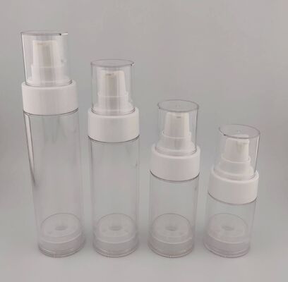 Pompes de lotion rose bouteille vide sans air portable pour les cosmétiques