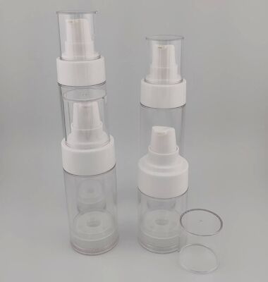 Pompes de lotion rose bouteille vide sans air portable pour les cosmétiques