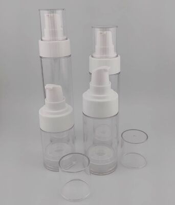 Pompes de lotion rose bouteille vide sans air portable pour les cosmétiques