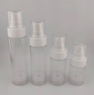 Pompes de lotion rose bouteille vide sans air portable pour les cosmétiques