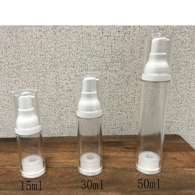Serum blanc noir plastique 50 ml bouteille de pompe sans air PP à vendre