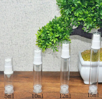 Bottle de pompe sans air en plastique de couleur verte matte 15 ml 30 ml 50 ml Crème pour sérum