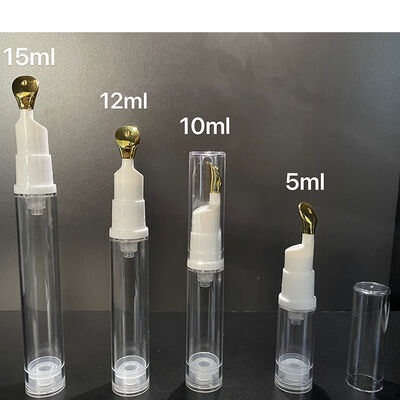 Bottle de pompe sans air en plastique de couleur verte matte 15 ml 30 ml 50 ml Crème pour sérum