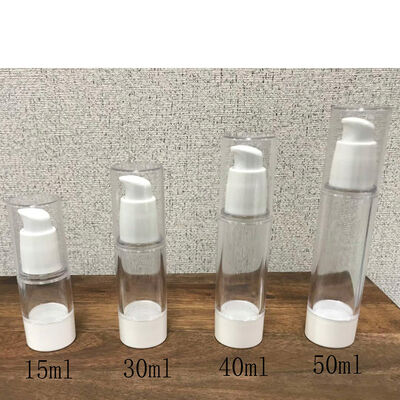 Bouteille de pompe sans air personnalisée vide cosmétique plastique nouveau design Bouteille sans air