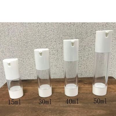 Bouteille de pompe sans air personnalisée vide cosmétique plastique nouveau design Bouteille sans air