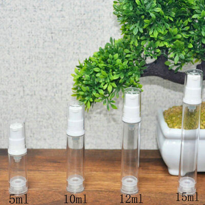 Bouteilles rechargeables de pompe de lotion blanche sans air de PP 15ml 30ml 40ml 50ml emballage cosmétique de crème de Gel de soin de la peau