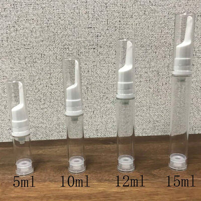 Bouteilles rechargeables de pompe de lotion blanche sans air de PP 15ml 30ml 40ml 50ml emballage cosmétique de crème de Gel de soin de la peau