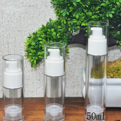 Nouveau design emballage PP cosmétique bouteille sans air crème pour le corps bouteille de pompe sans air hermétique
