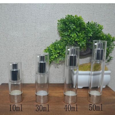 Nouveau design emballage PP cosmétique bouteille sans air crème pour le corps bouteille de pompe sans air hermétique