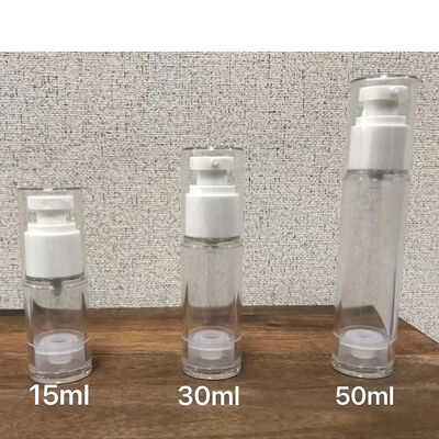 Pompes de lotion sans air Bouteille sérum sans tube DIP Dispenser emballage cosmétique transparent rechargeable