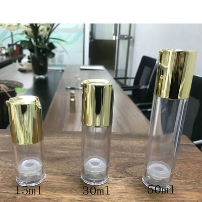 Pompes de lotion sans air Bouteille sérum sans tube DIP Dispenser emballage cosmétique transparent rechargeable