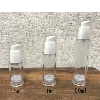 Pompes de lotion sans air Bouteille sérum sans tube DIP Dispenser emballage cosmétique transparent rechargeable