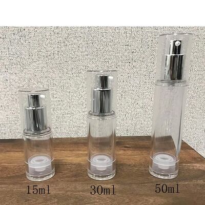 Pompes de lotion sans air Bouteille sérum sans tube DIP Dispenser emballage cosmétique transparent rechargeable